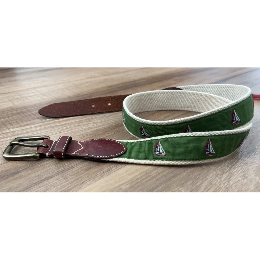 J. Crew sailboat belt Size 38